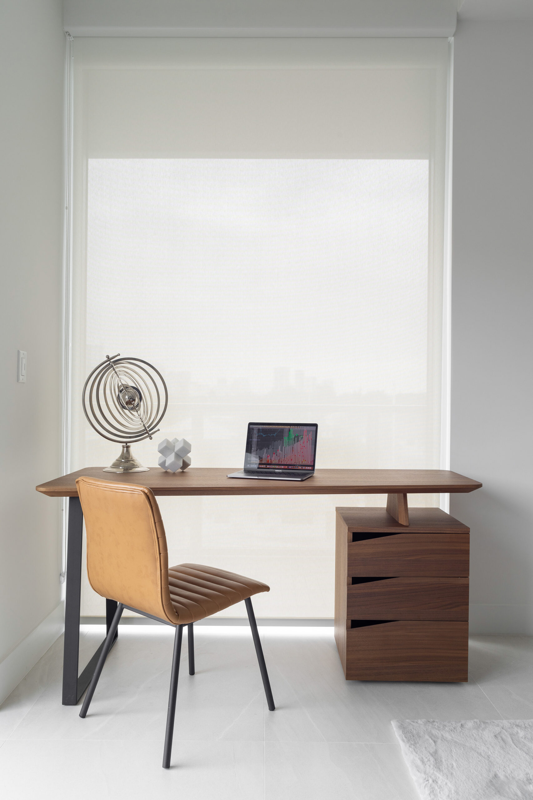 Coastal modern home office in Melbourne Beach.